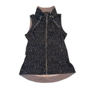 Lululemon Athletica Black and White Speckled Vest